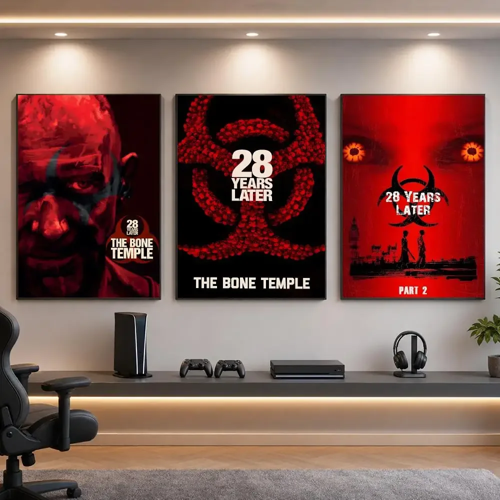 Film 2-28 Years Later Bone Temple Poster HD Removable Wall Art Gift Bedroom Lounge Dorm Office Gaming Cafe Bars
