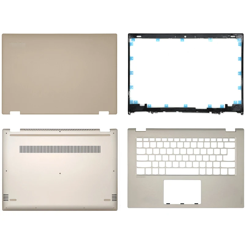 

NEW For Lenovo Yoga 520-14IKB 520-14 FLEX 5-14 Laptop LCD Back Cover Front Bezel Palmrest Bottom Case A/B/C/D Cover Case Gold