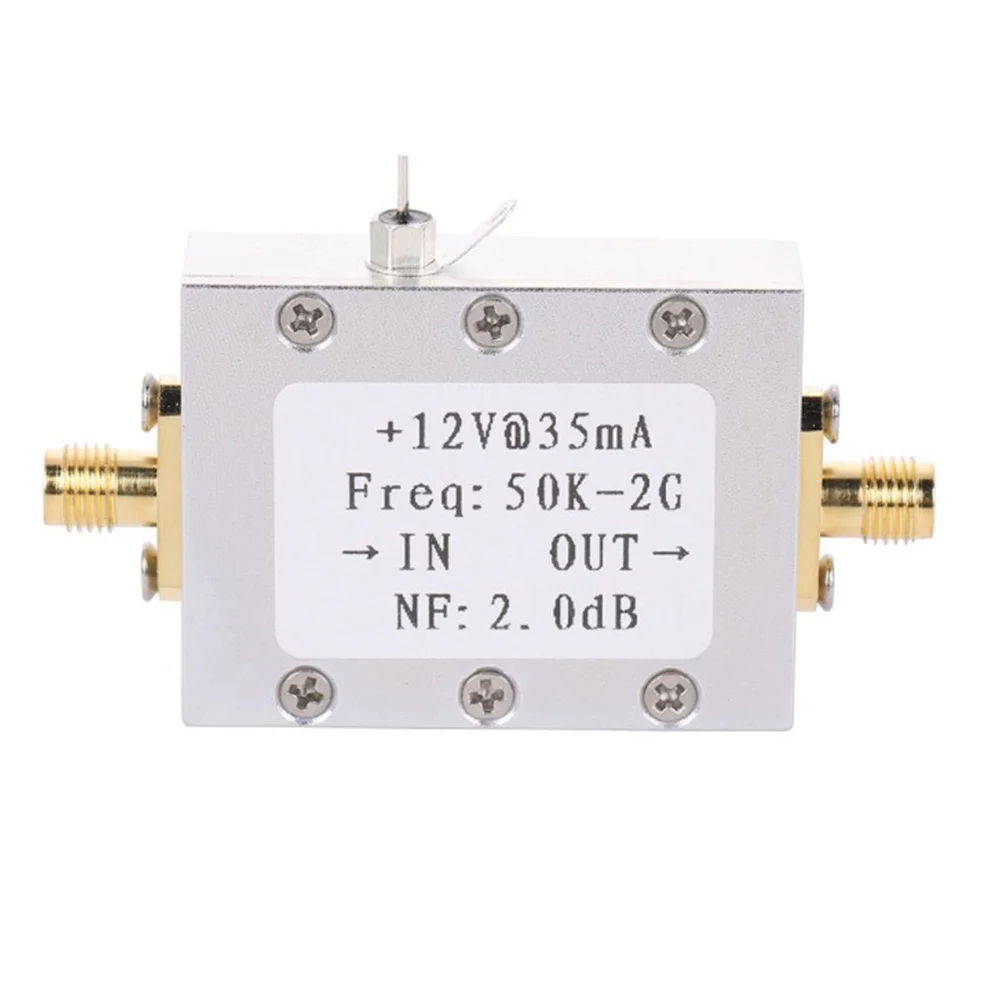 ABZW RF 증폭기 신호 수신기 50K-2GHZ 저잡음 증폭기 RF 증폭기 광대역 저잡음 증폭기 LNA 이득