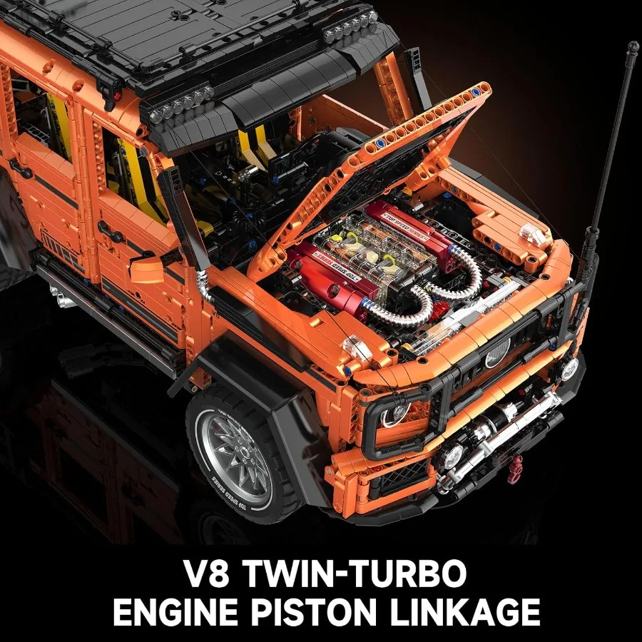 Ensemble de construction de voiture tout-terrain 4x4, ensemble de voiture de voyage avec outils et accessoires d'aventure, Kit de modèle de voiture classique, idée cadeau amusante pour adultes
