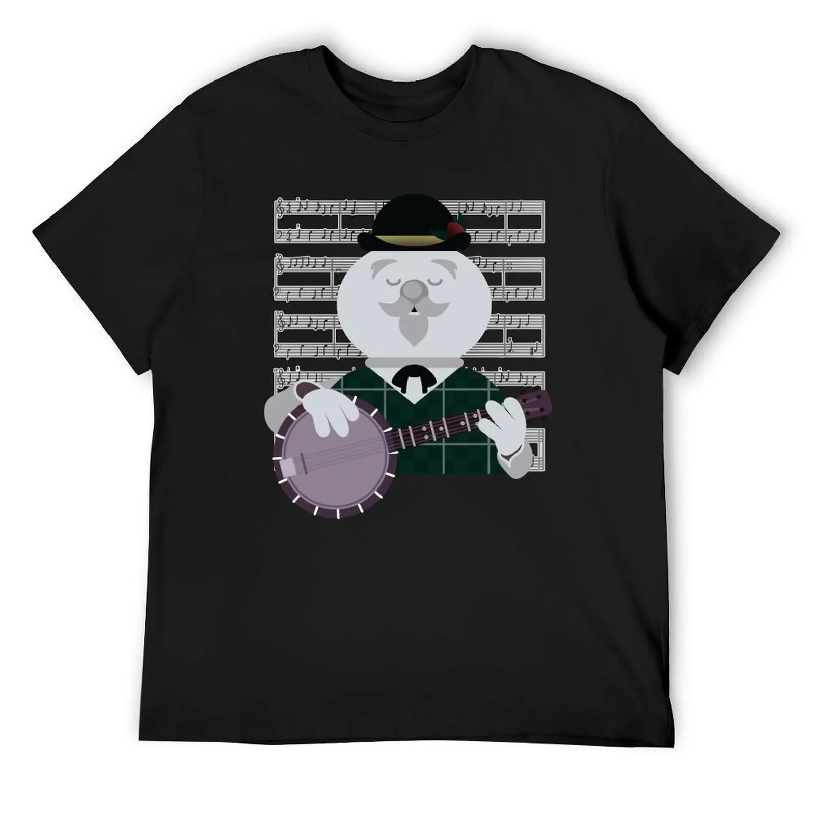 

Sam the Snowman - Banjo Medley T-Shirt cotton man t-shirts boys animal print sweat man clothes Men's t-shirt
