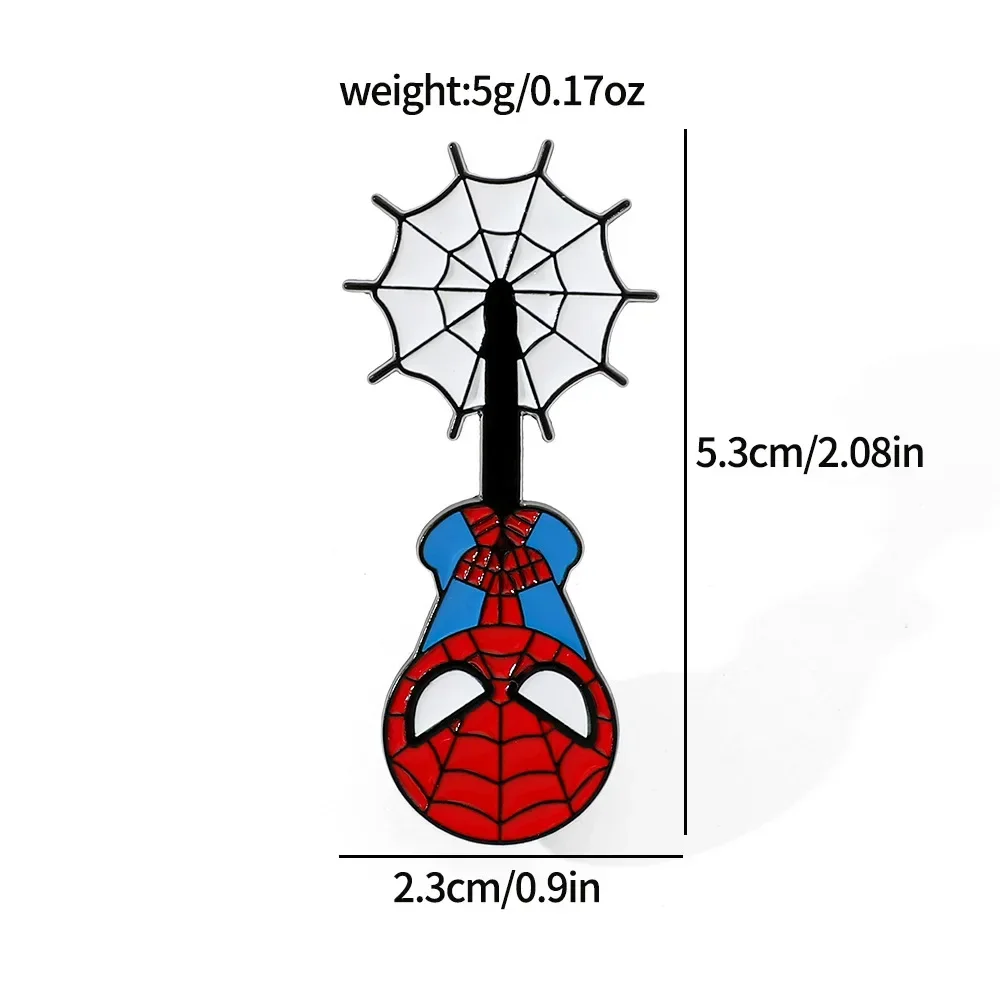 Disney Anime Spidermans Peripheral Enamel Pins Set Cartoon Series Brooches Lapel Badges Gift for Fan Friends Cute Accessories