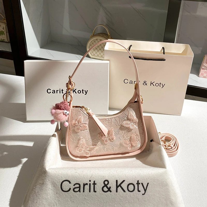 

Versatile butterfly underarm bag with a stylish design, trendy handbag for women