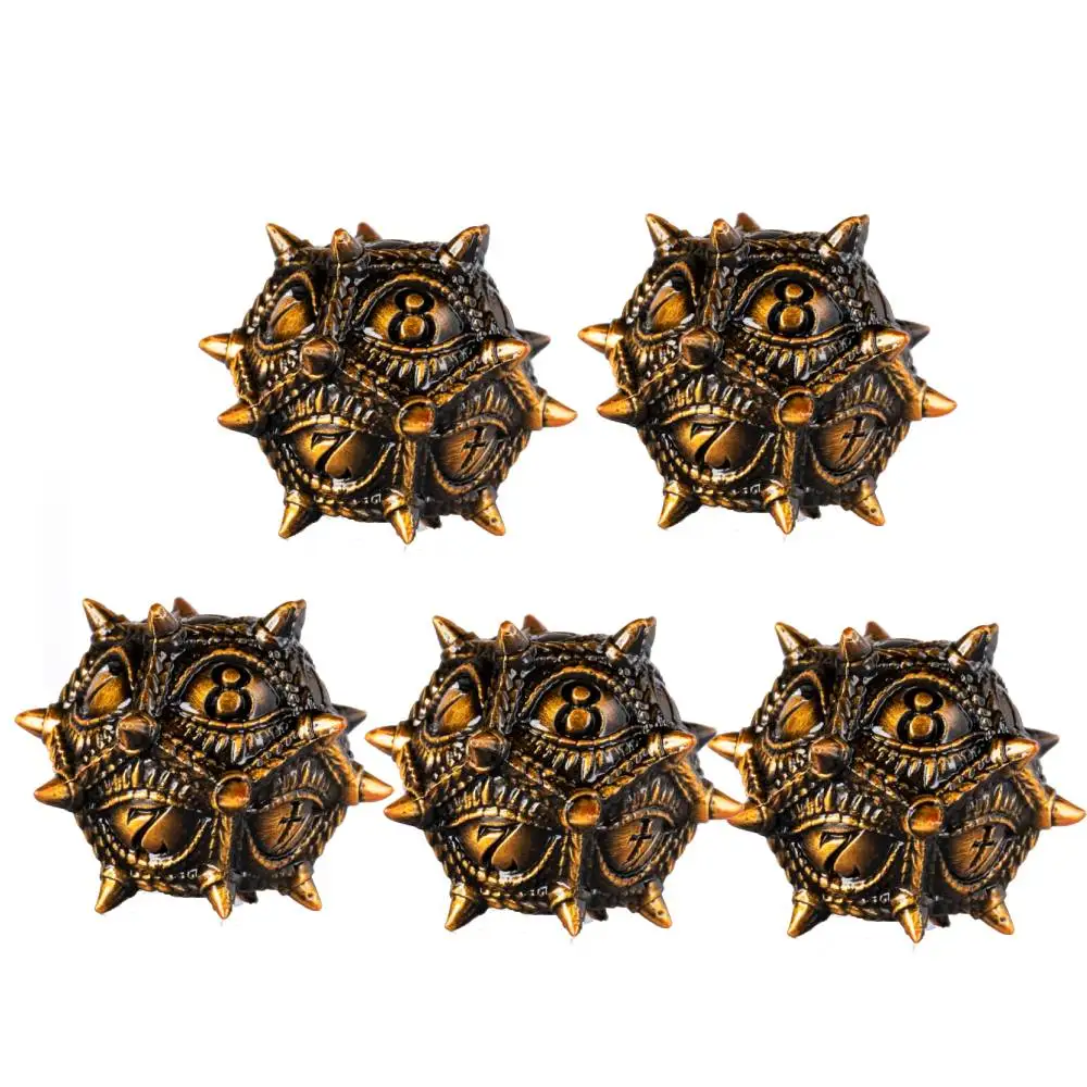 

2/5 шт. кубики с острыми краями, металлические кубики с драконами, бежевые металлические кубики для подземелий и драконов, кубики с животными, набор кубиков dnd D20 d&d