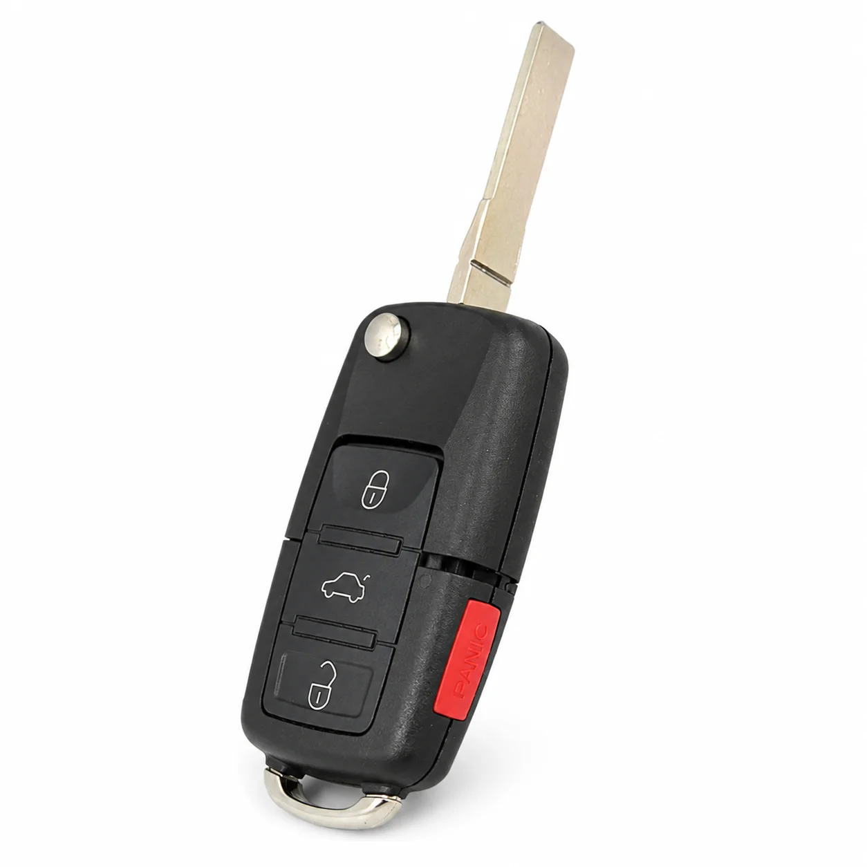 4 Button Flip Key Fob Shell Case for Volkswagen VW Golf Jetta Passat Beetle Tiguan Replacement Remote Housing Side Panic 2 Types