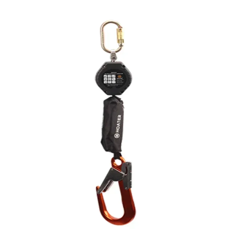 Retractable Safety CLASS A Hooks Shock Quick-Action Braking System Self Retracting Lifeline Fall Arrestors