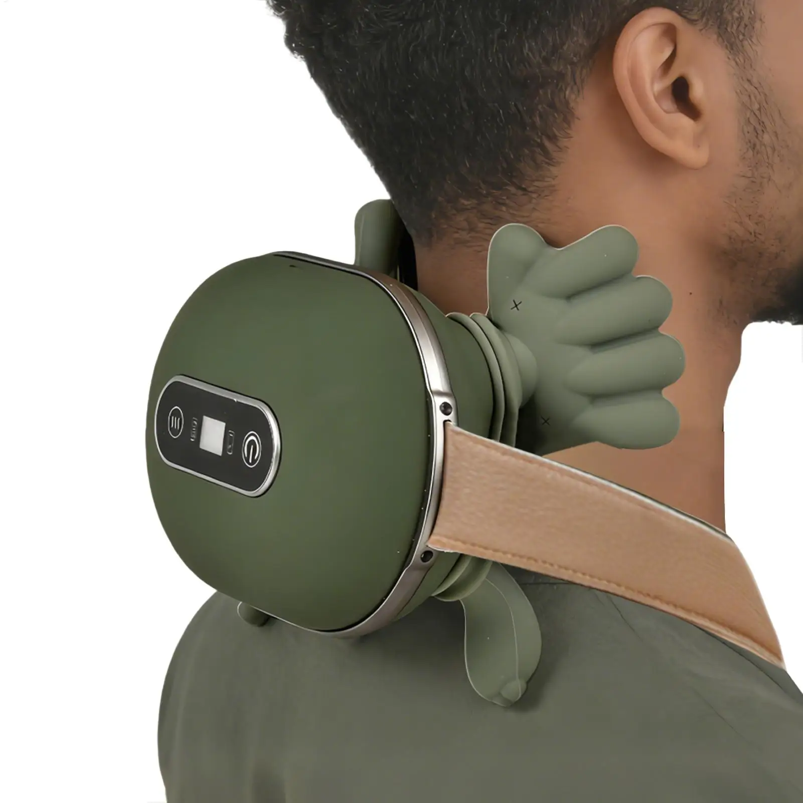 

Neck Massager With Heat Massage For Shoulder & Cervical Realistic Human-Hand Simulated Massage To Relieve Muscle Tension