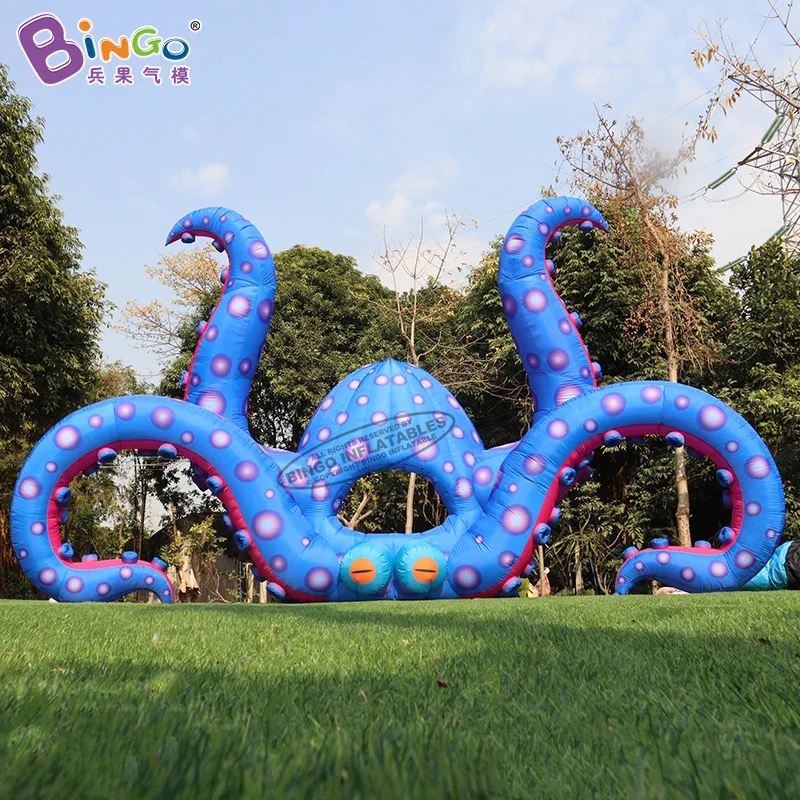 

Novel 8x2x5 Meters Giant Inflatable DJ Octopus Cabin Background Wall Booth Balloon For Event Stage Decoration Toys - BG-O0248