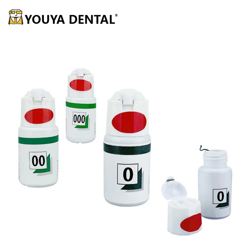 

1 бутылка стоматологической нити, одноразовый втягивающий шнур для десен, размер 0 00 000, вязаная хлопковая леска для десен, материал для стоматолога