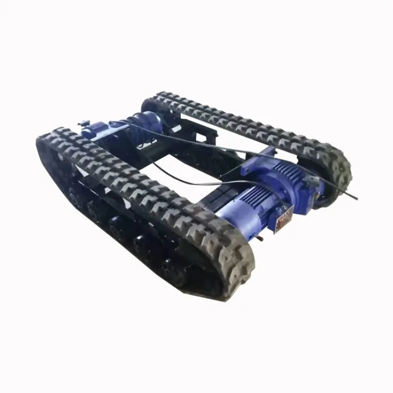 

Large and small crawler walking transport chassis Remote control robot Rubber electric crawler chassis