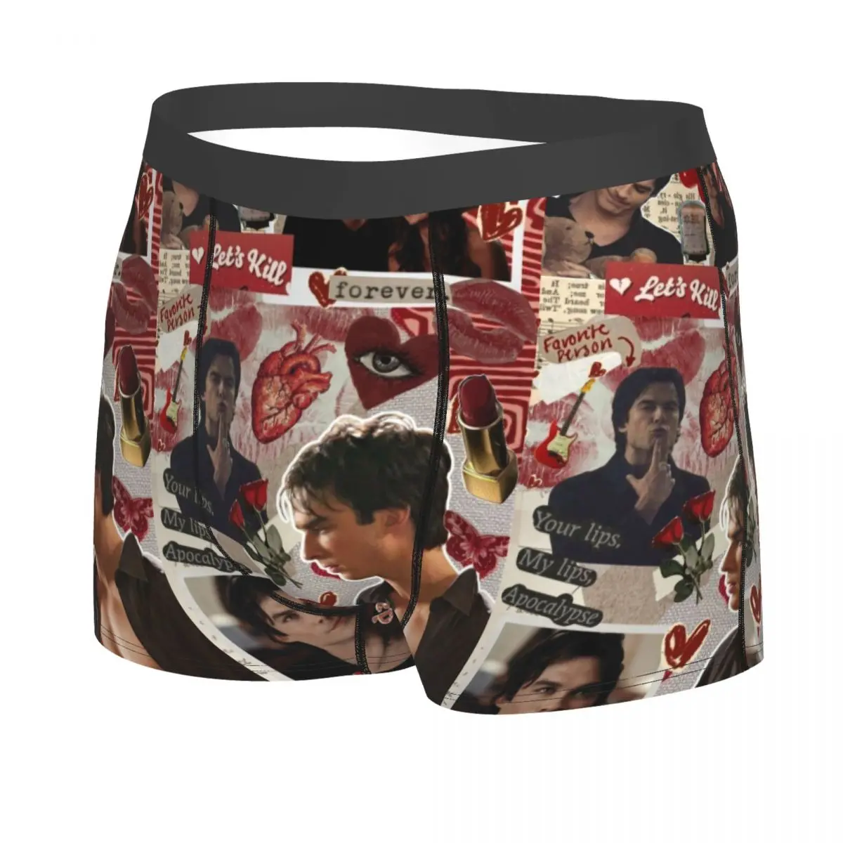 Damon The Vampire Diaries TV Show Men Underpants, Highly Breathable printing Top Quality Gift Idea