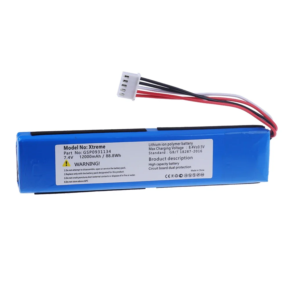 For JBL xtreme 1 Xtreme1 12000mAh GSP0931134 Battery For JBL Xtreme Wireless Bluetooth Speaker Batteria