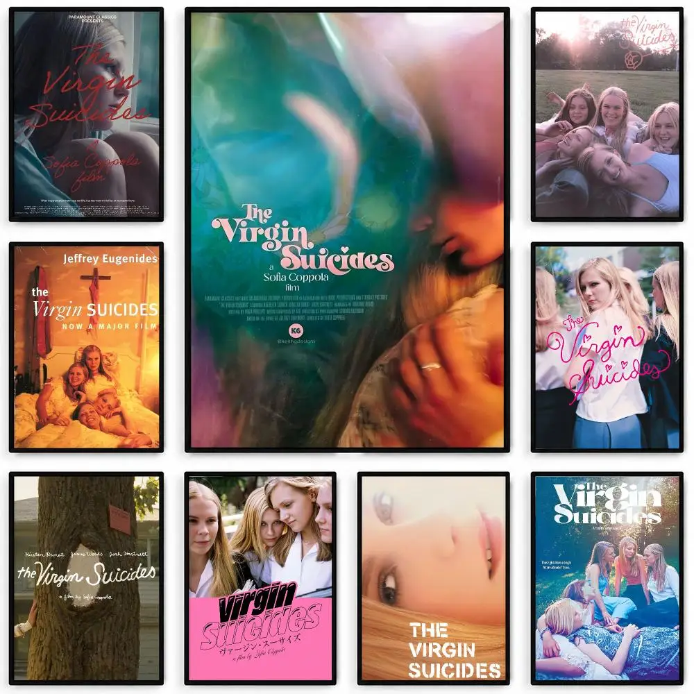 Movie Virgin Suicides Poster Waterproof Self-adhesive Stickers, Coffee Dorm Bedroom Wall Decals, Gift