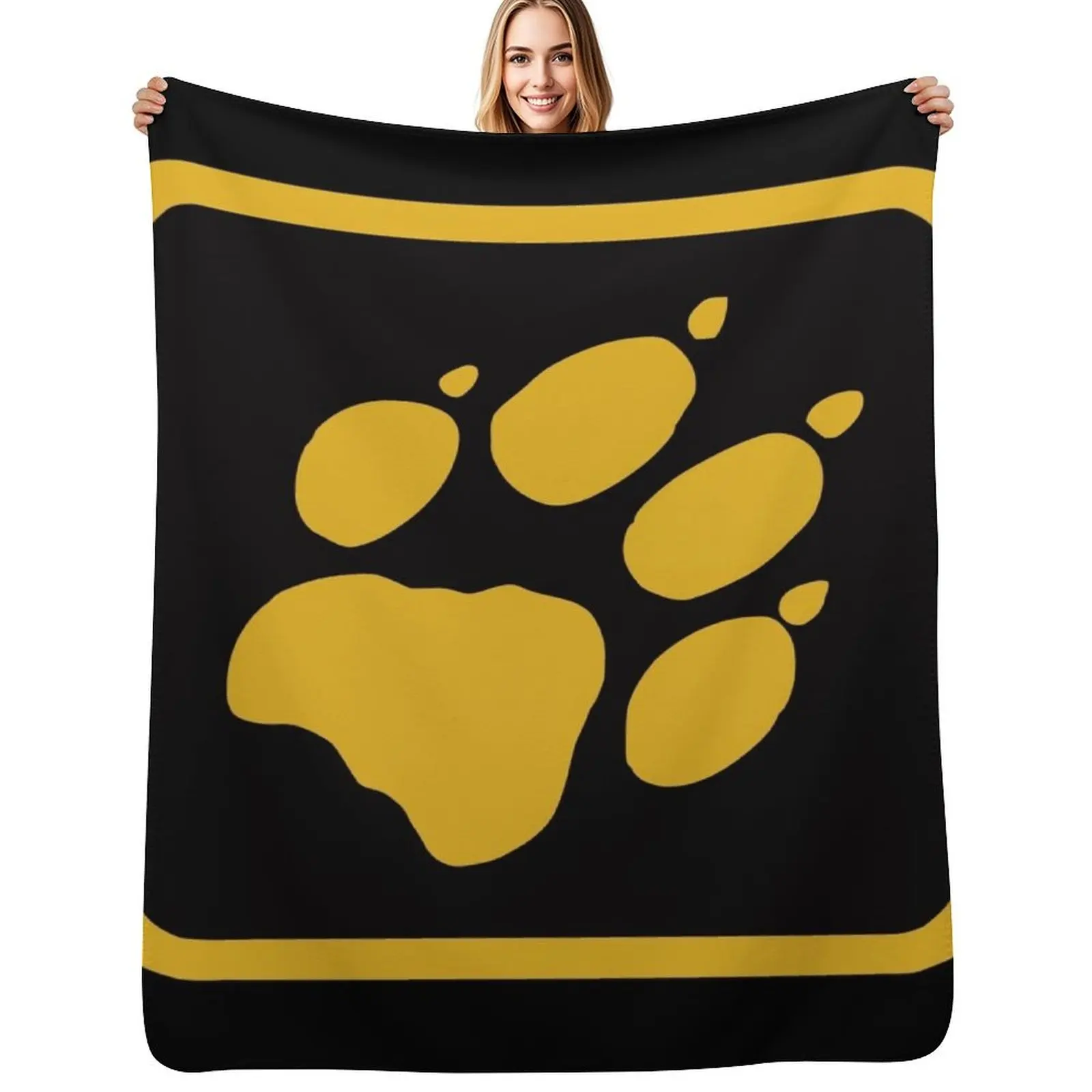 Jack Wolfskin Throw Blanket Soft Comfort Blanket for Reading Watching TV