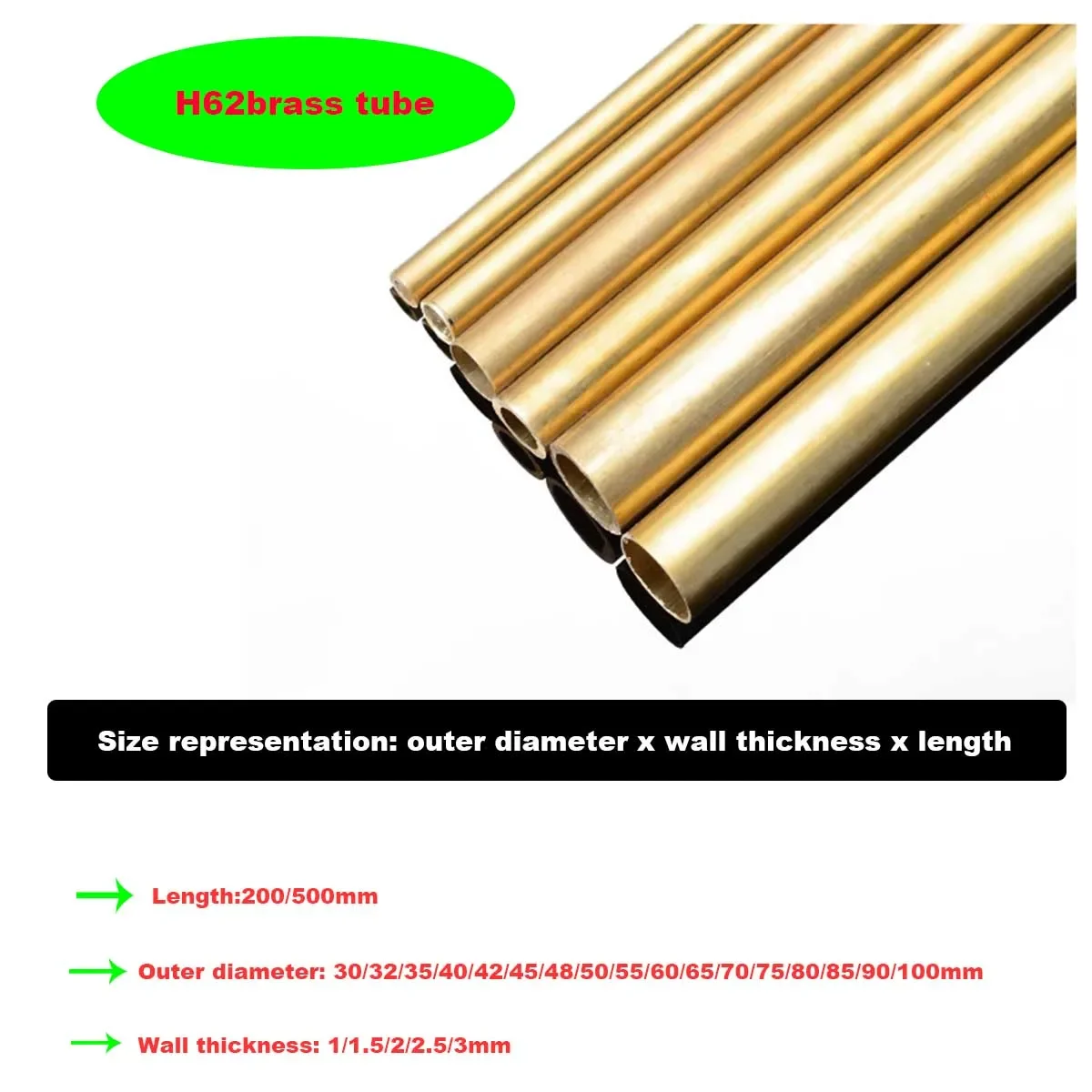 1 2.5 3 4 5 6 8 10 12mm Copper Sleeve H62 Brass Capillary Copper Tube Environmentally Friendly Copper Tube