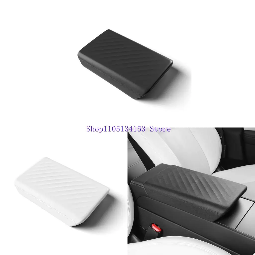 

hg89 Car Center Console TPE Armrest Cover Replacement Armrest Protection Cover Auto Interior Accessory Quick Installation