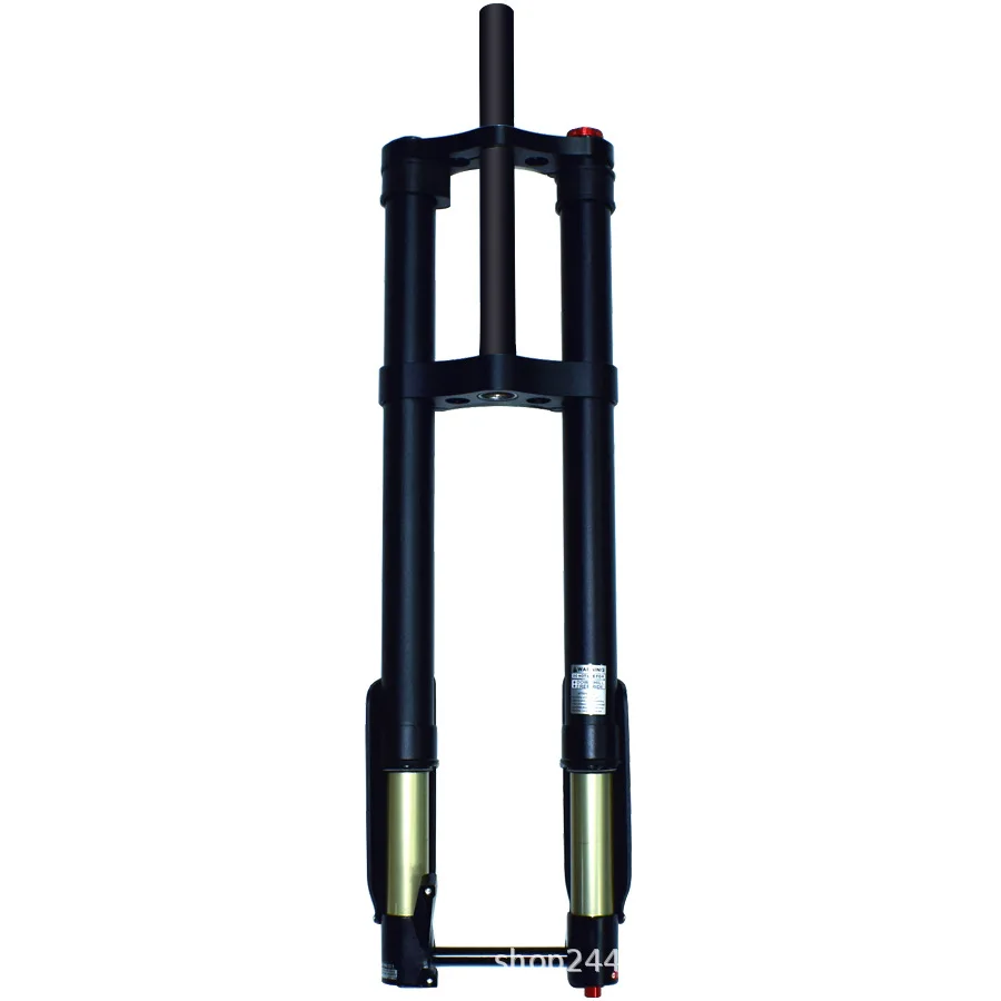 Garfo invertido para downhill mtb, 200mm, viagem, 34mm, suspensão a ar, trava superior, amortecedor de tartaruga/coelho, através do eixo, liga mg 28.6mm