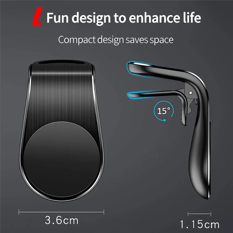 Magnetic Car Phone Holder Stand Air Vent Clip Car Mobile Mount Bracket Cellphone GPS Support in Car For iPhone Xiaomi Samsung LG image 3