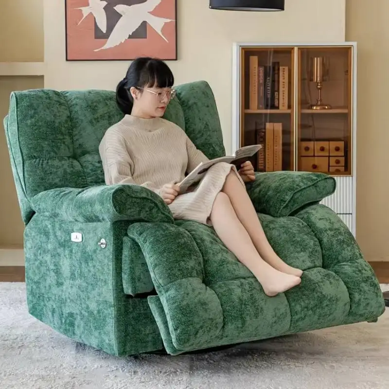 

Single Green Electric Recliner Sofas Design Cheap European Quality Living Room Sofas Luxury Modern Woonkamerbanken Furniture