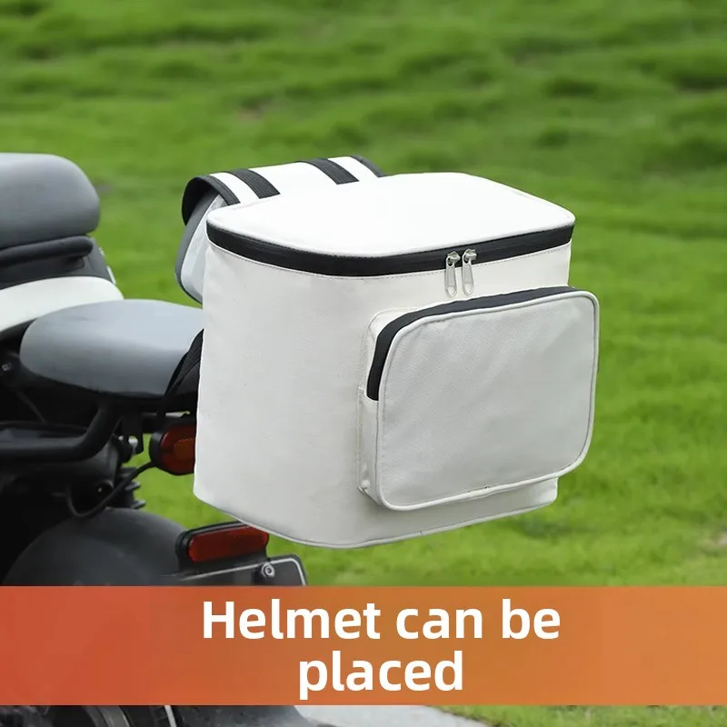 

Electric Motorcycle Rear Backrest Storage Bag Electric Scooter Storage Pocket Large Capacity Vehicle Storage Bag
