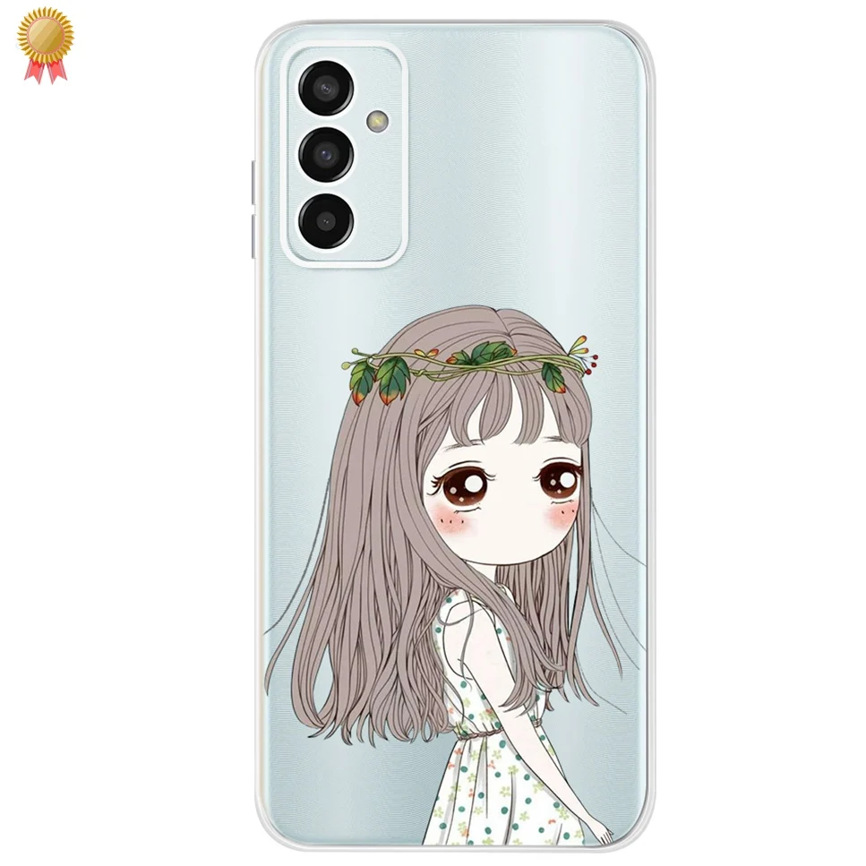 For Samsung Galaxy F M 13 F13 M13 4G Case Cover Luxury Women Silicone For Samsung F13 M13 F 13 M 13 Case Cute Phone Back Cover