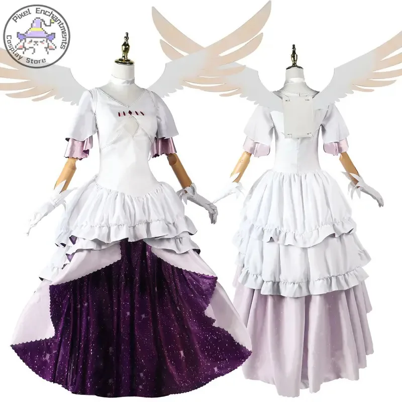 มาโดกะ คานาเมะ'ชุดเทพธิดาคอสเพลย์เครื่องแต่งกายสีขาวไหลชุดผู้หญิงชุดเสื้อผ้าสองมิติอะนิเมะ-ได้รับอนุญาต