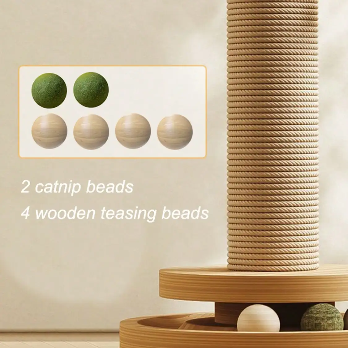Wooden Multi-Level Cat Activity Tower 6