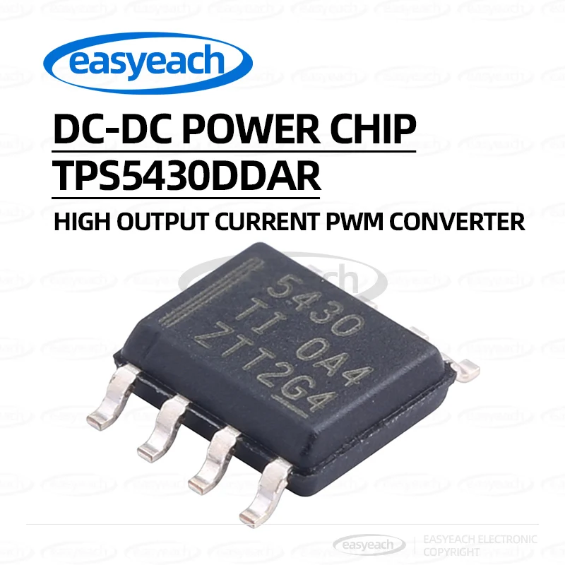 5PCS TPS5430DDAR Surface Mount SOP8 TPS5430 Switching Regulator Step-Down 3A 5.5V~36V DC-DC Power Supply Chip