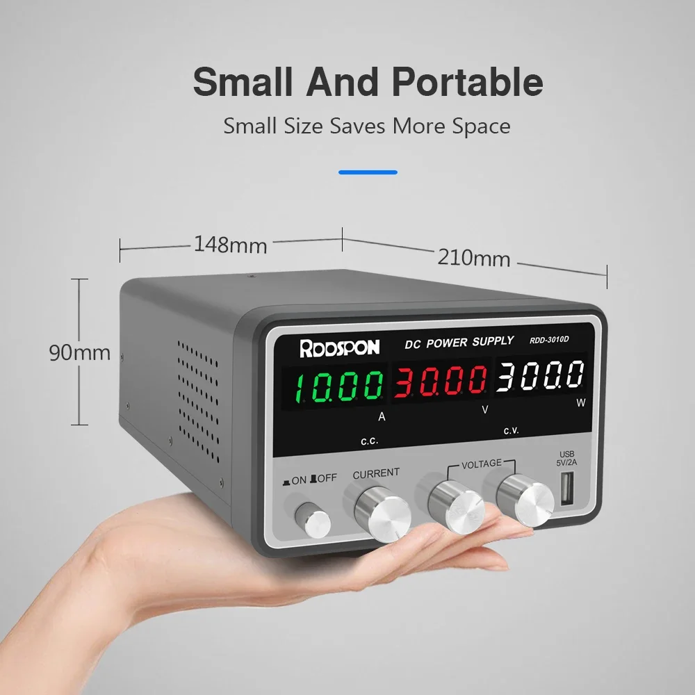 

300W DC Lab Power Supply AC 110-220V To DC 30V 10A Adjustable Voltage Current Regulator Bench Laboratory Switching Power Supply