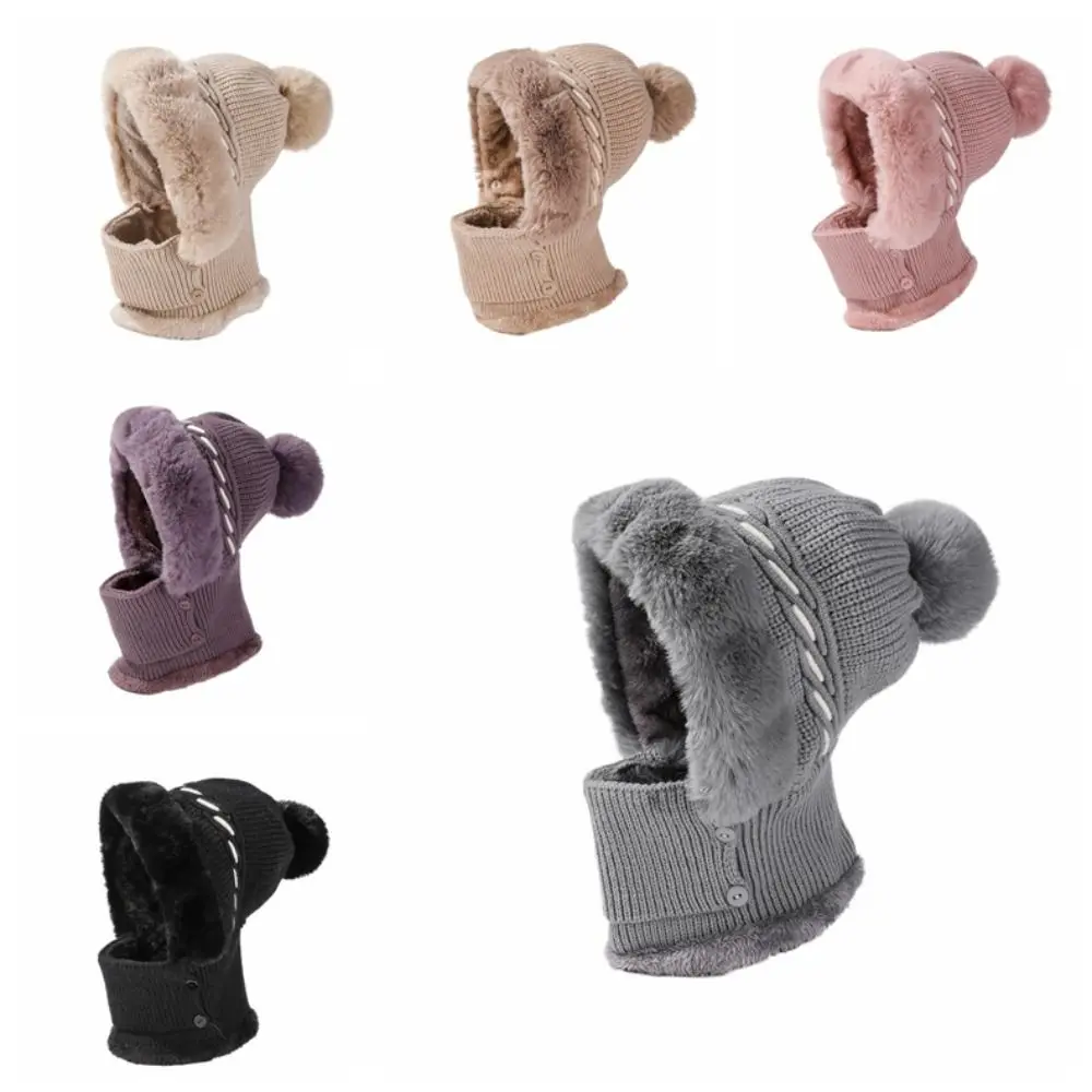 بسيطة أفخم الشتاء قبعة قناع مجموعة يندبروف رشاقته الدافئة 2in1 وشاح قبعة سدادات حماية الأذن الرقبة حامي أقنعة قبعة الشتاء