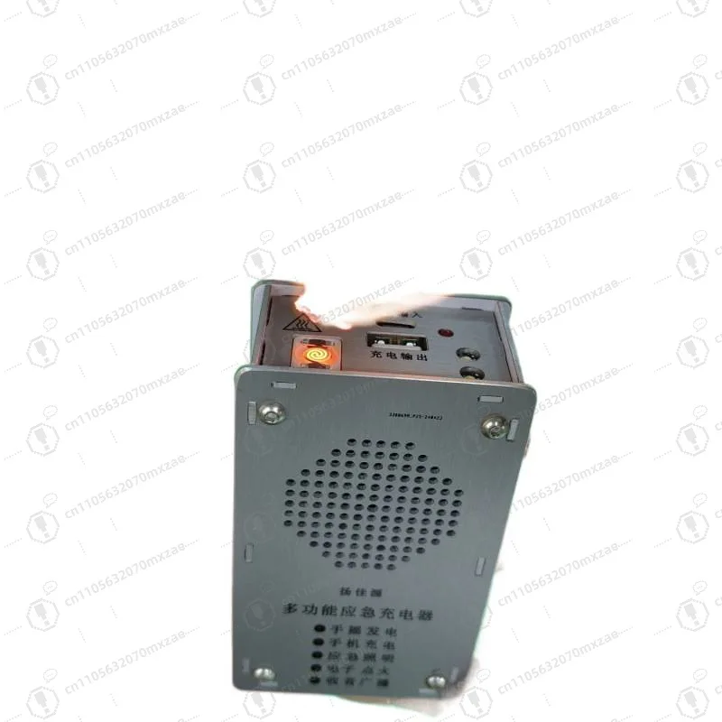 ポータブルハンドクランク発電機ラジオusb充電緊急ledライト電子点火装置ストレス解消おもちゃ