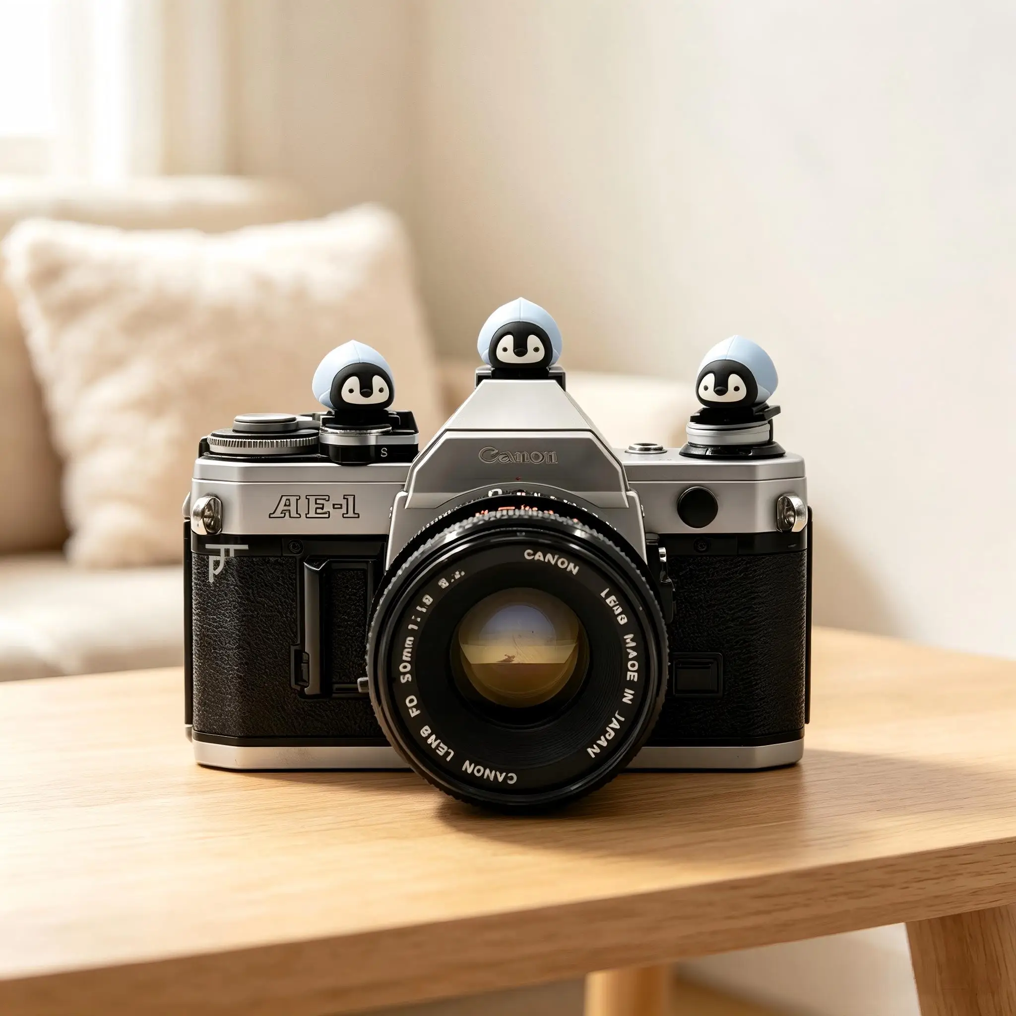 Penguin Hot Shoe Cover, Dustproof Anti-Scratch Protect Hot Shoe Port, Personalized Decor, For Sony A7M4 A7C Canon R50 Nikon Z30