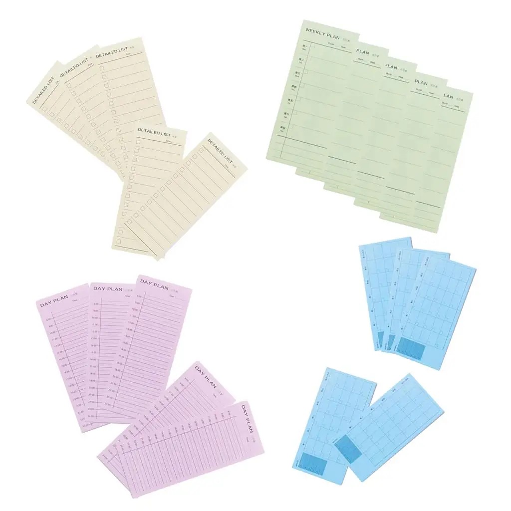 2-4pack Weekly Daily Planning Pad Tear Off To Do Pad Sticky Notes Day Plan