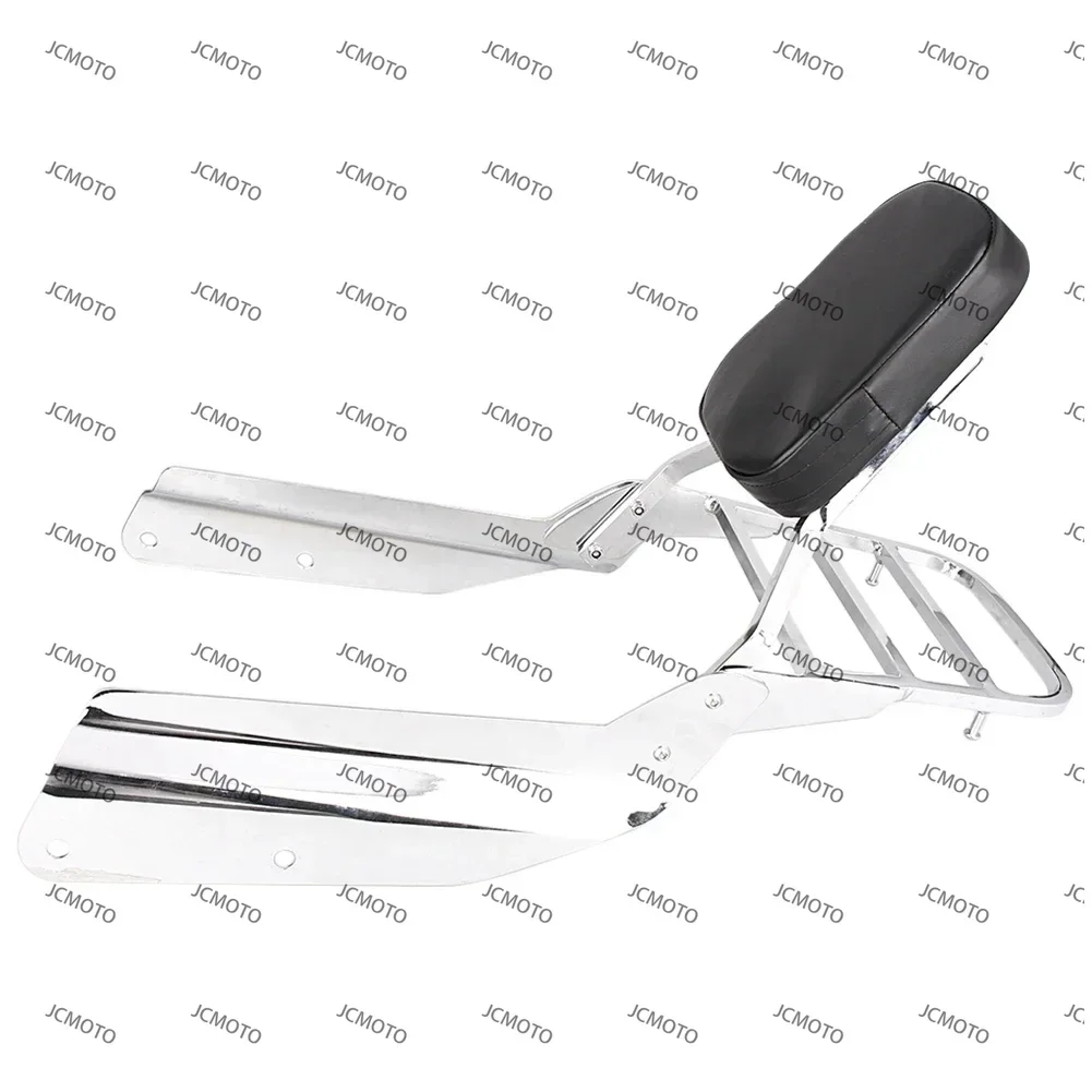 

Chrome For Honda VTX1300 N R S 2003 2004 2005 2006 VTX1300N VTX1300R VTX1300S Motorcycle Backrest Sissy Bar w/ Luggage Rack