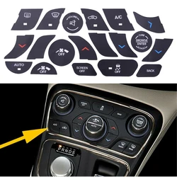 Auto Center Console AC Pulsante di Controllo del Clima Fix Adesivo Riparazione Decal Cover Kit Misura per Chrysler 200 2014 2015 2016 2017