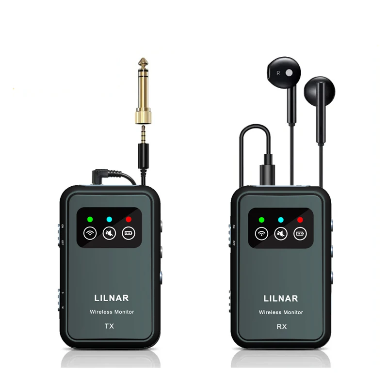 

In Ear Monitor Wireless System Sound Retur Regression 2.4G Stereo Non-Delay Headphones Musicians Band Stage Performance Practice