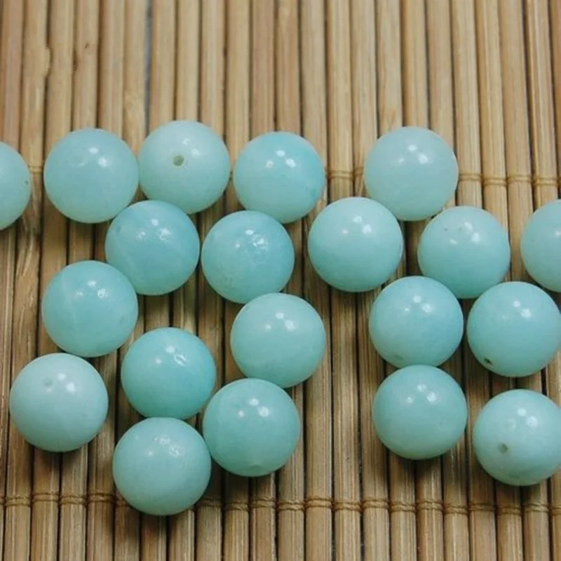 Blue River Loose Beads Natural Gemstone Smooth for Jewelry Making Голубая река, рыхлые бусины, натуральные камни, гладкие круги.