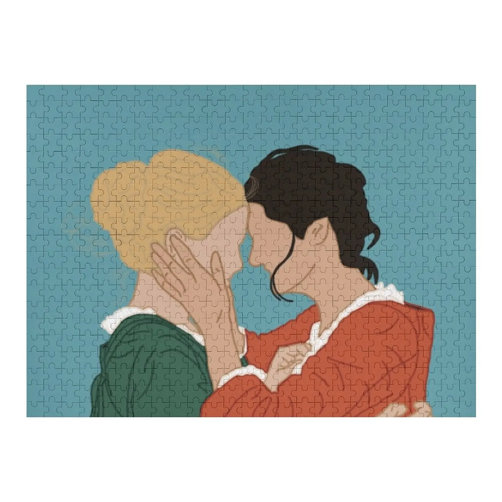 

Портрет леди на огненне Пазл Диорама Аксессуары Пазл с животными