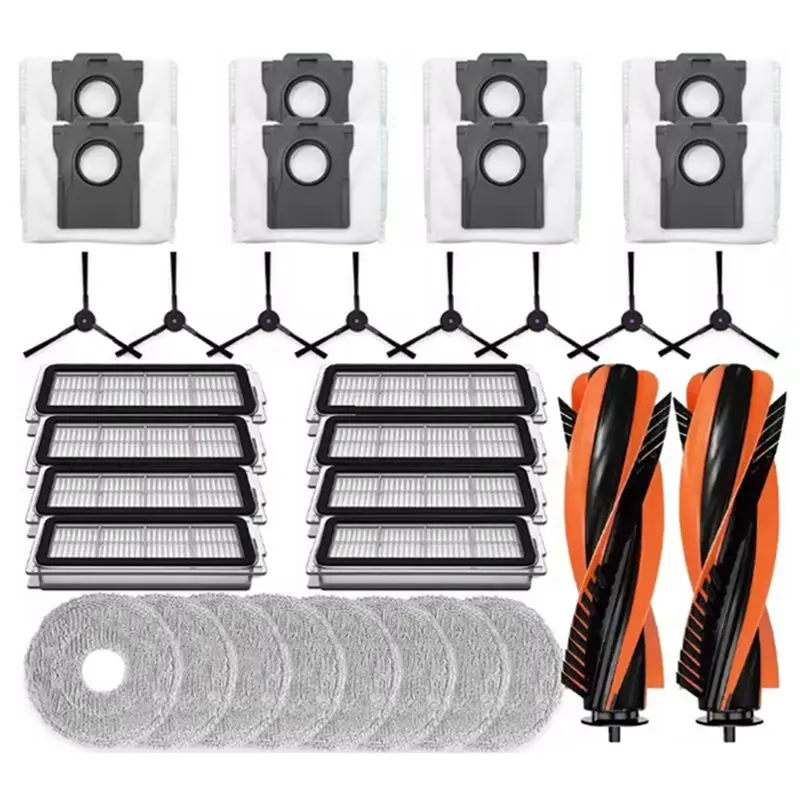 

AC93-Replacement Accessories 34PCS For Cecotec Conga X70 Vacuum Cleaner- Main Brush, Side Brush, HEPA Filter, Mop Pad, Dust Bag