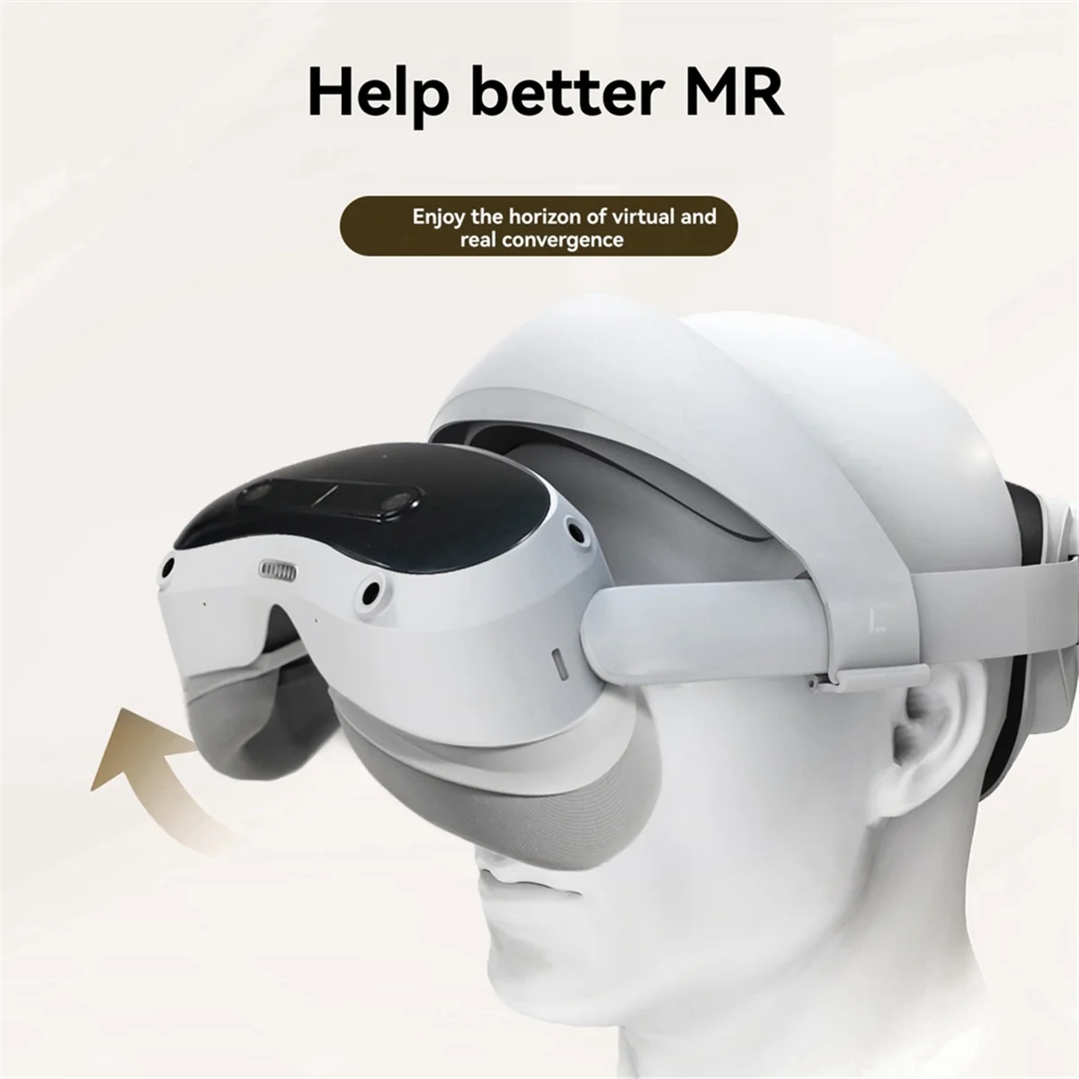 AB01 VR Head Strap for 4 Ultra Adjustable Top Beam with Ergonomic Design & Enhanced Stability