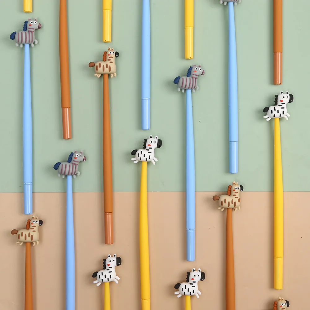 48PCS Zongfan Neutral Pen Zebra Rocker ZF3753 Cartoon Modeling Student Examination Office Signature Neutral Pen
