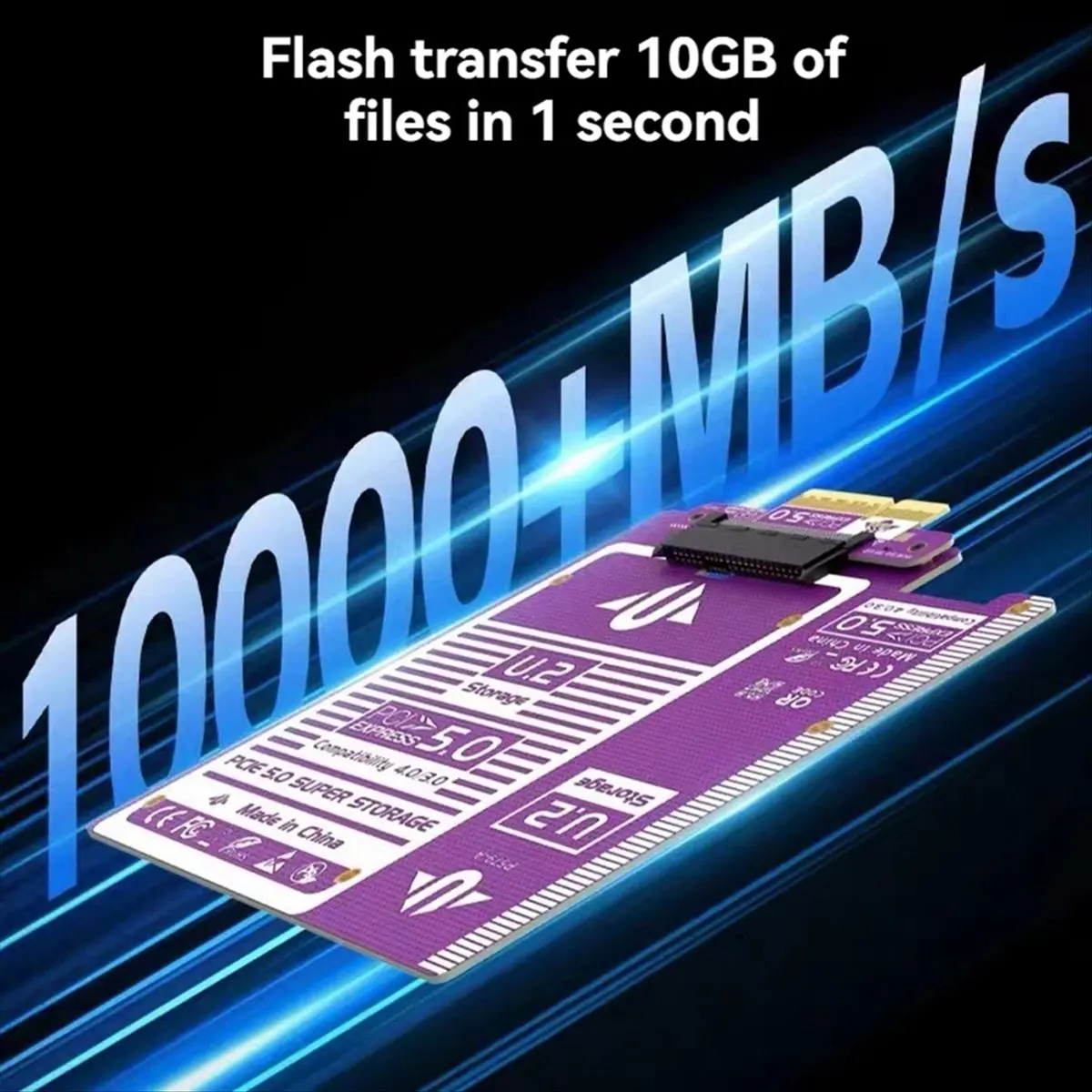 (A03R) PCIe 5.0 - U.2/U.3 NVMe 확장 카드 Gen3 - SFF8639 128Gbps U.2 SSD 확장 카드, PCIE 4.0/3.0/2.0 호환 썸네일 2