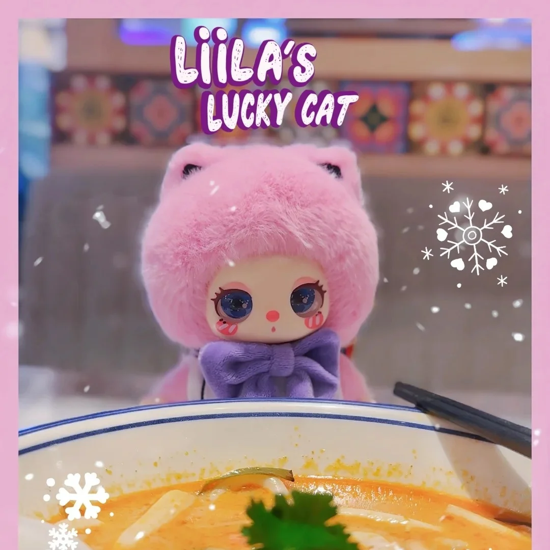 Neue echte Liila 3. Generation Vinyl-Serie Blind Box Tide Play Kawaii Puppe Liila'S Lucky Cat Bag Anhänger Spielzeug Mystery Box Geschenk