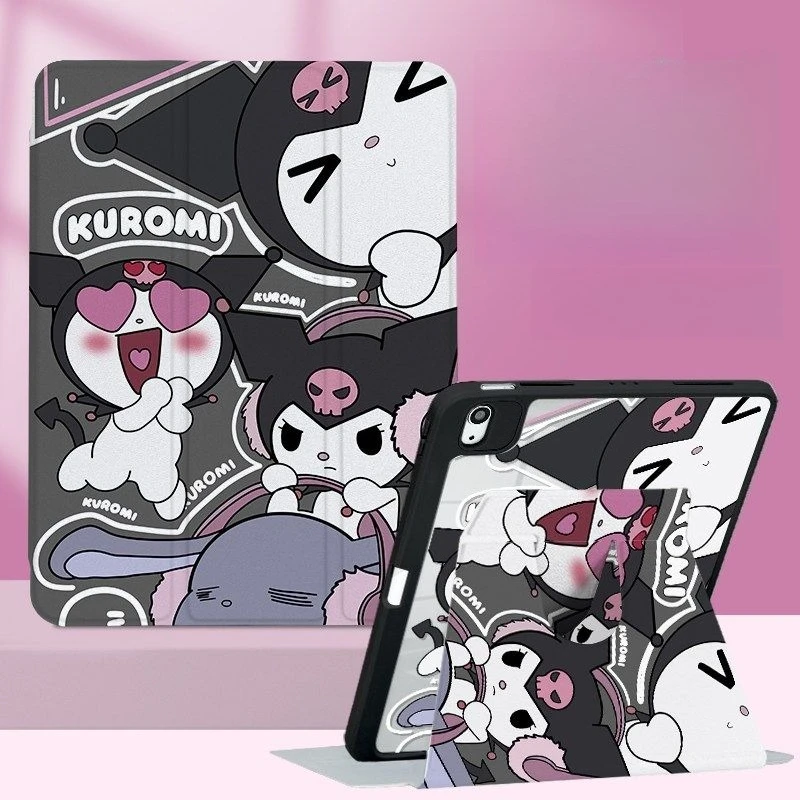 

Чехол для планшетов iPad A16 11-го поколения 2025, Air7 11 дюймов, Pro 21 9-го поколения 10.2 дюйма, Air4 5 10.9 дюйма, Mini7 6 8.3 дюйма, с мультяшным дизайном Куроми