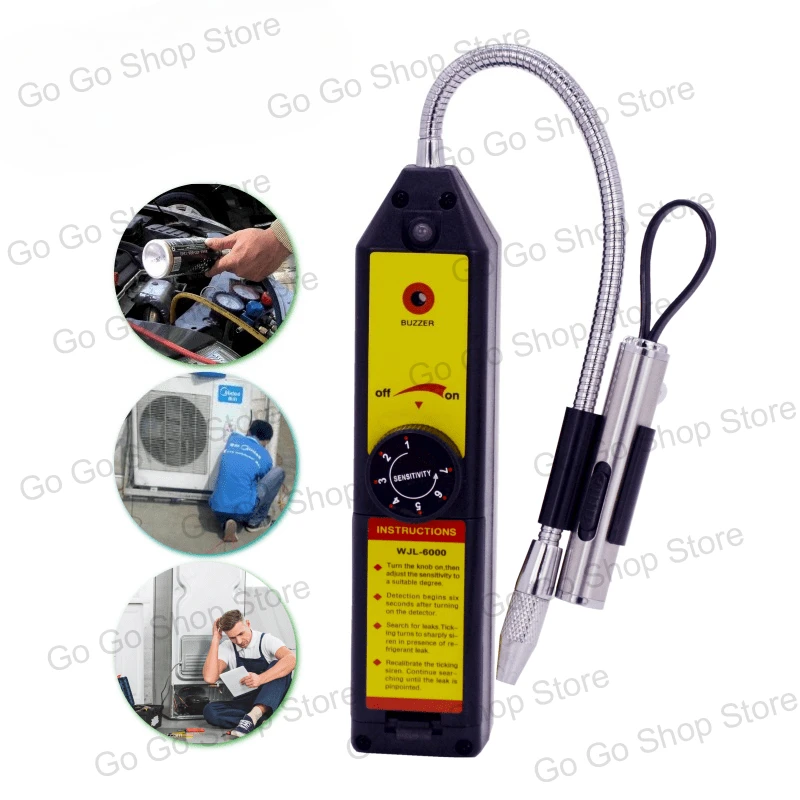 Air conditioner leak detector, refrigerator refrigerant detector