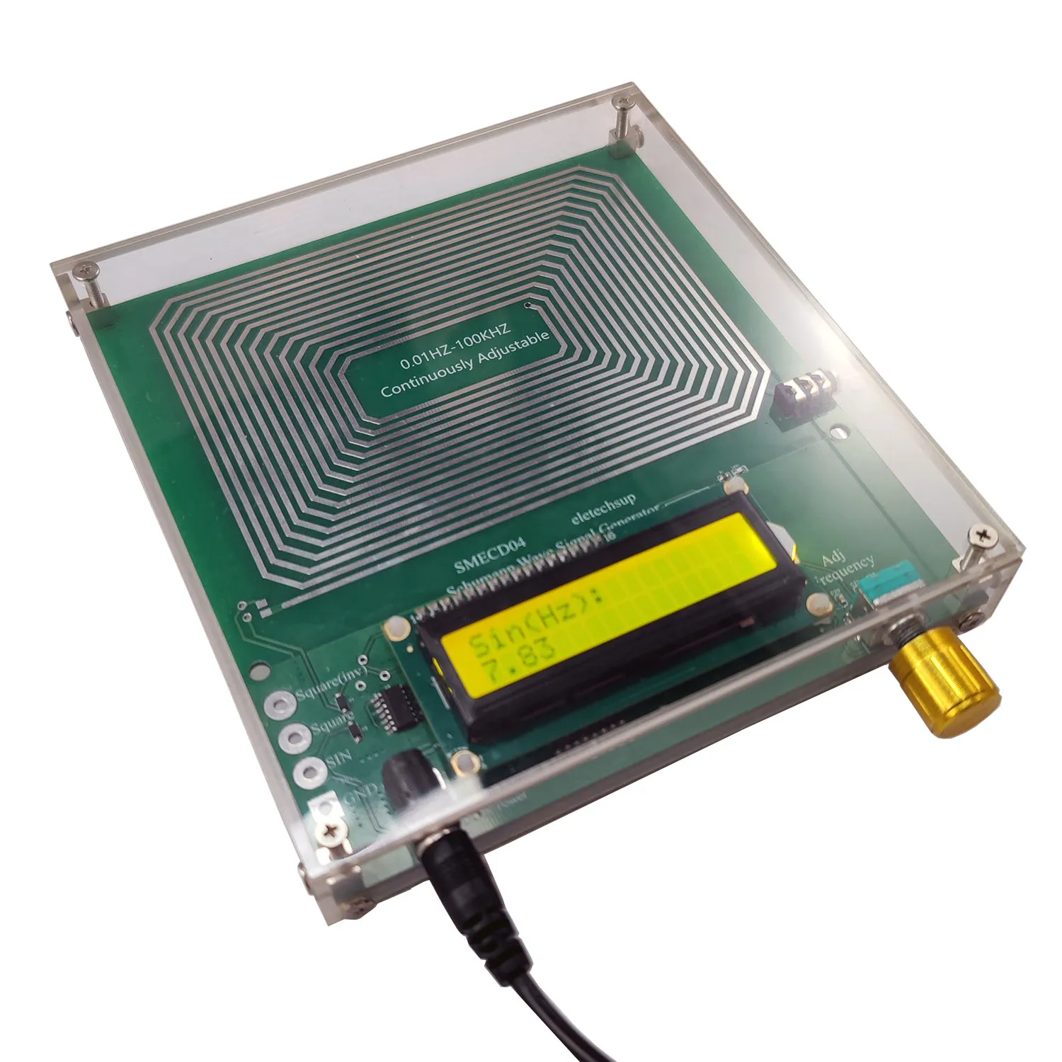 

Schumann Resonator Premium Adjustable 0.01-100Khz Frequency Signal Generator Incl. Overvoltage Protection