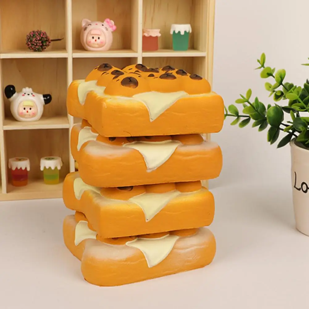 Cute Capybara Toast Bread Slow Rising Squeeze Toy Pop Bubble Stress Relief Squishy Toys for Kids Capybara Stress Relief Toys