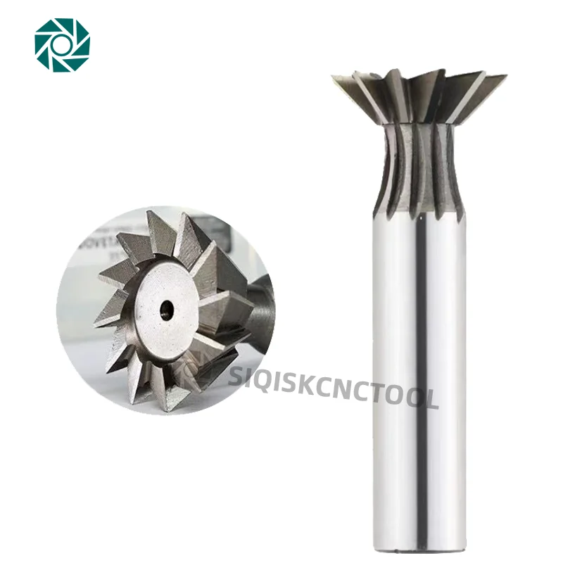 BB HSS Dovetail Cutter 45 55 60 Degree 8mm 16mm 25mm Dovetail End Mill High Speed Steel