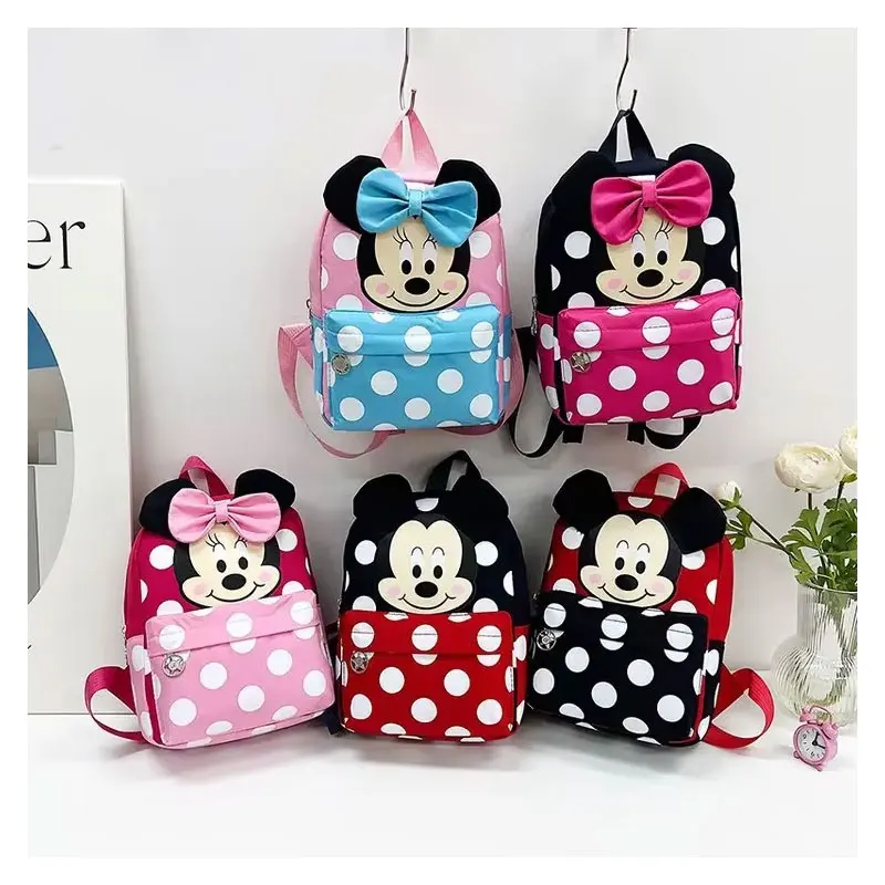 

Mickey Minnie Children's Backpack Trendy Boys and Girls Color Pack Children's Travel Backpack Birthday Gift Convenient Travel