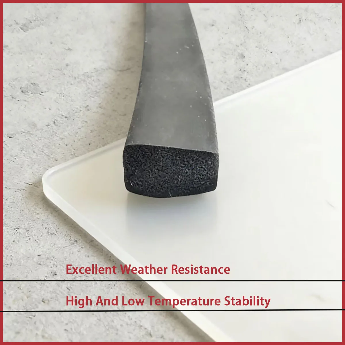 Width 5mm-17mm EPDM rubber foam sealing strip used for doors, windows, automobiles, construction, etc